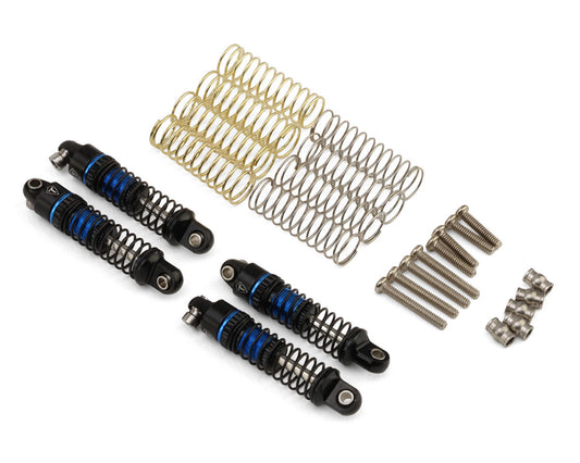 Treal Hobby Axial SCX30 23mm Aluminum Threaded Oil-fillable Shocks (Blue)