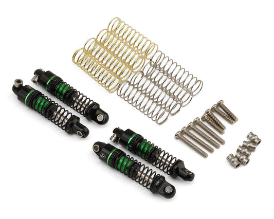 Treal Hobby Axial SCX30 23mm Aluminum Threaded Oil-fillable Shocks (Green)