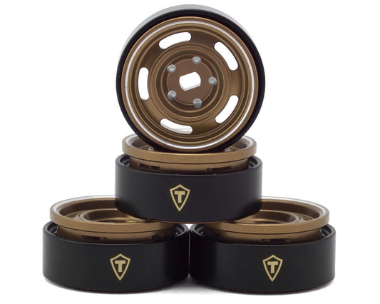 Treal Hobby 0.7" 5-Slot Aluminum Micro Rock Crawler Beadlock Wheels