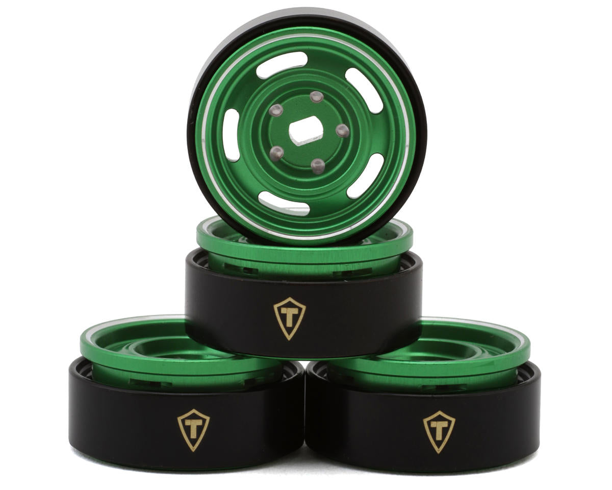 Treal Hobby 0.7" 5-Slot Aluminum Micro Rock Crawler Beadlock Wheels