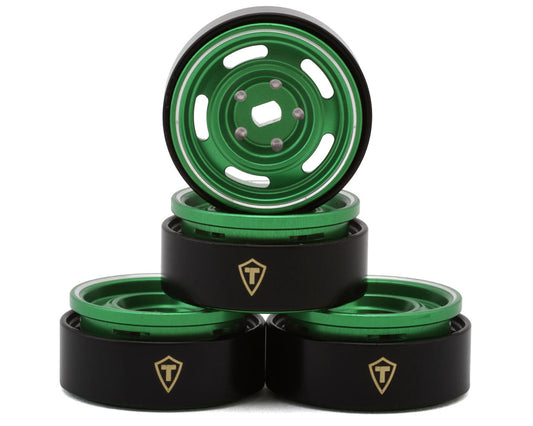 Treal Hobby 0.7" 5-Slot Aluminum Micro Rock Crawler Beadlock Wheels