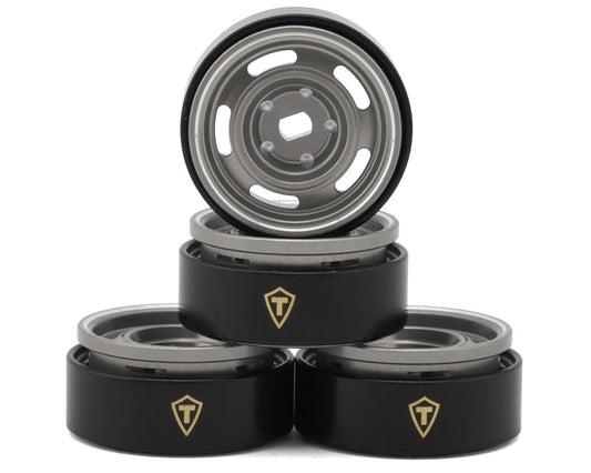 Treal Hobby 0.7" 5-Slot Aluminum Micro Rock Crawler Beadlock Wheels