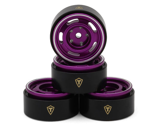 Treal Hobby 0.7" 5-Slot Aluminum Micro Rock Crawler Beadlock Wheels