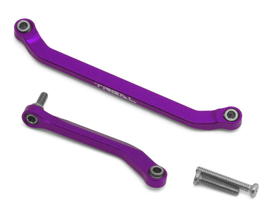 Treal Hobby Axial SCX30 7075 Aluminum Steering Links Set (Purple)
