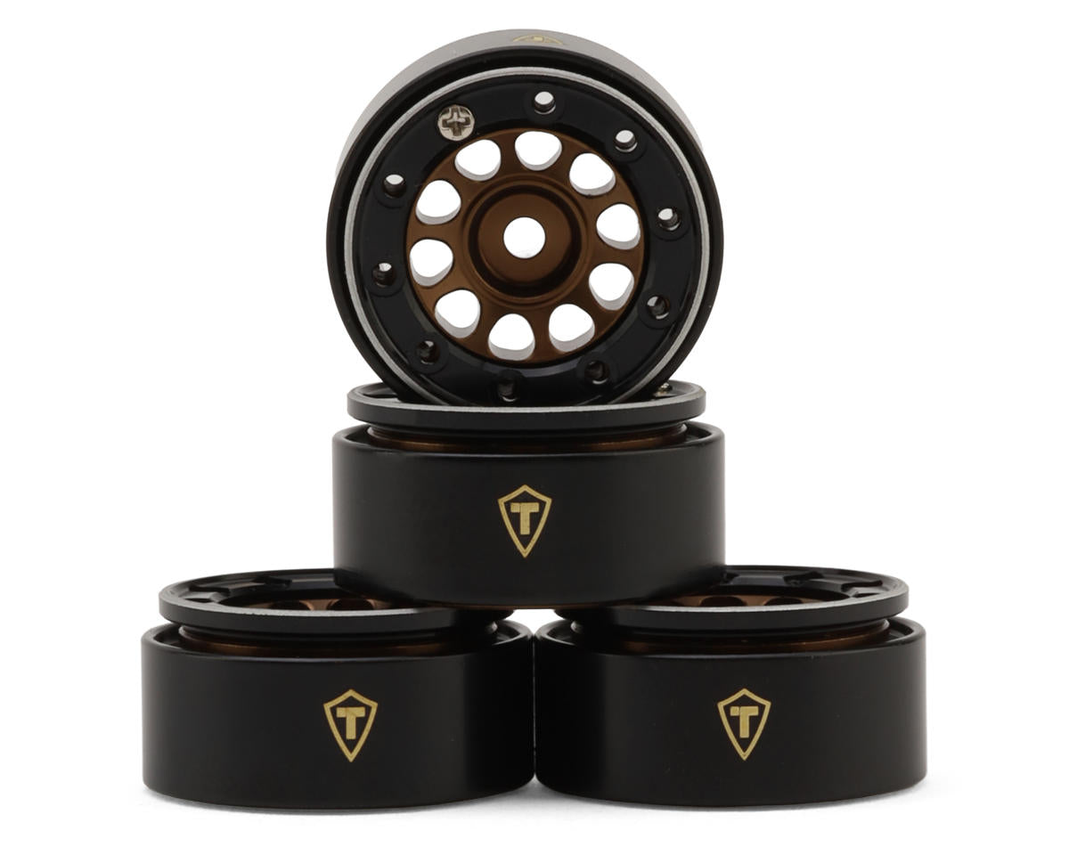 Treal Hobby Type E 0.7" Aluminum Micro Crawler Beadlock Wheels (Bronze) (4)