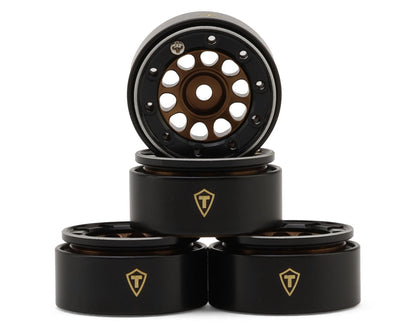Treal Hobby Type E 0.7" Aluminum Micro Crawler Beadlock Wheels (Bronze) (4)