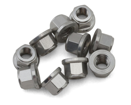 Treal Hobby Axial SCX30 Aluminum 2mm Wheel Nuts (Silver) (10)