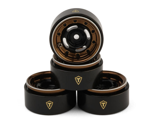 Treal Hobby Type-F 0.7" Aluminum Micro Crawler Beadlock Wheels (Bronze)