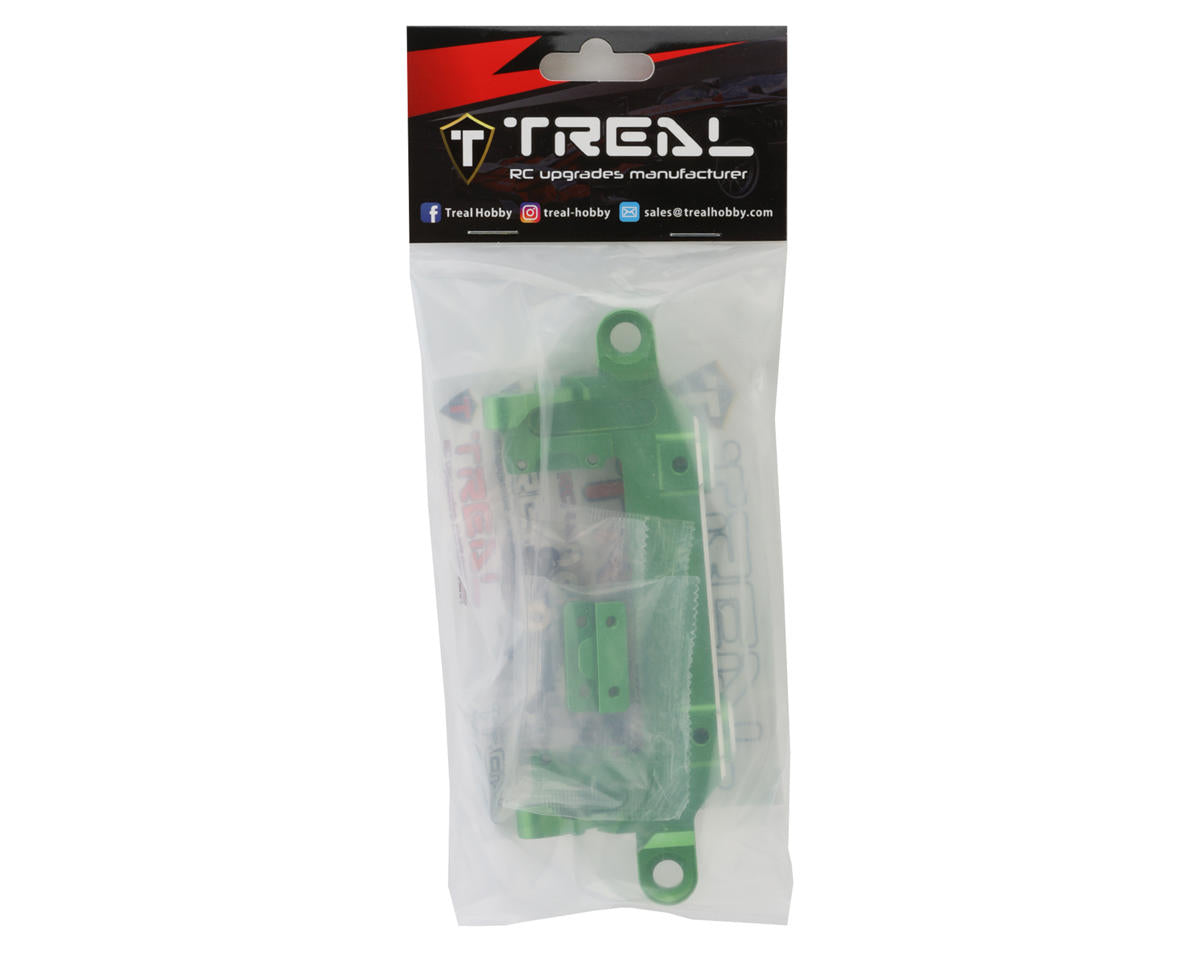 Treal Hobby Axial SCX6 Aluminum Front Bumper & Servo/Body Mount (Green)