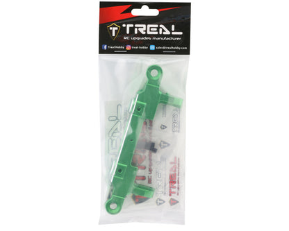Treal Hobby SCX6 Aluminum Rear Bumper & Body Mount (Green)