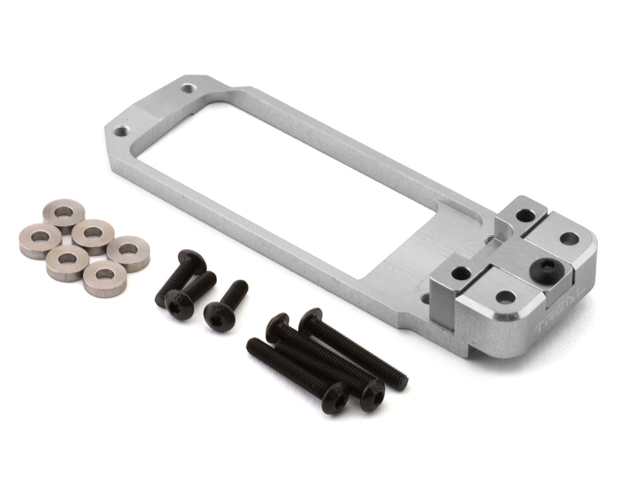 Treal Hobby SCX6 Adjustable Aluminum Servo Mount (Silver)