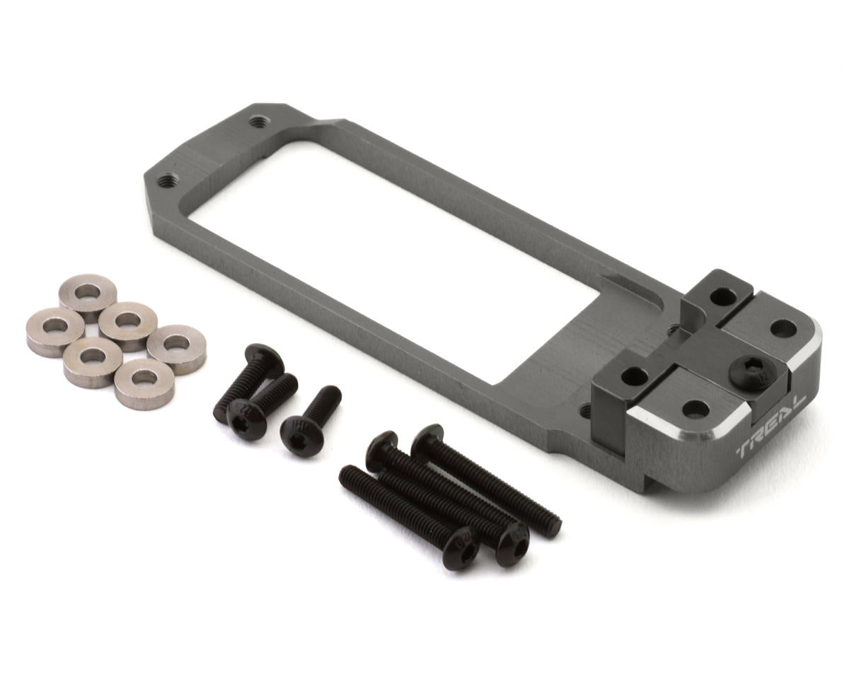 Treal Hobby SCX6 Adjustable Aluminum Servo Mount (Titanium)