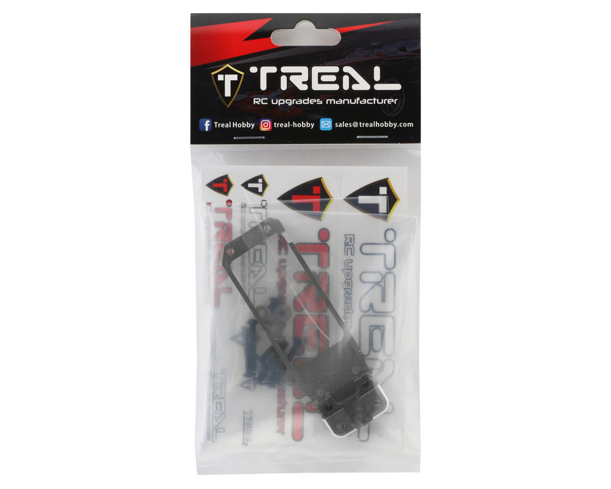 Treal Hobby SCX6 Adjustable Aluminum Servo Mount (Titanium)