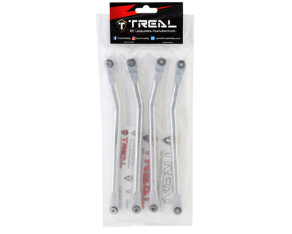 Treal Hobby SCX6 Aluminum High Clearance Link Set (Silver) (4)