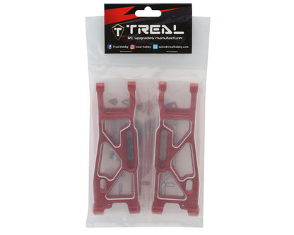 Treal Hobby Aluminum Front Suspension Arms for Traxxas Sledge (Red) (2)
