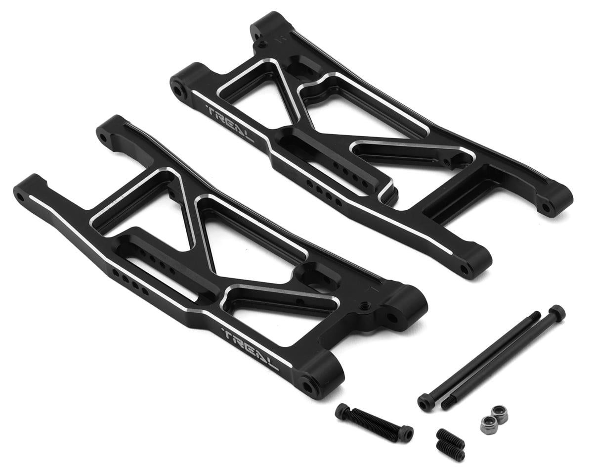 Treal Hobby Aluminum Rear Suspension Arms for Traxxas Sledge (Black) (2)