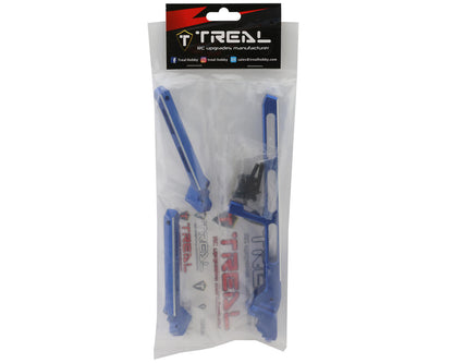 Treal Hobby Aluminum Rear Chassis Brace & Towers Set for Traxxas Sledge (Blue)