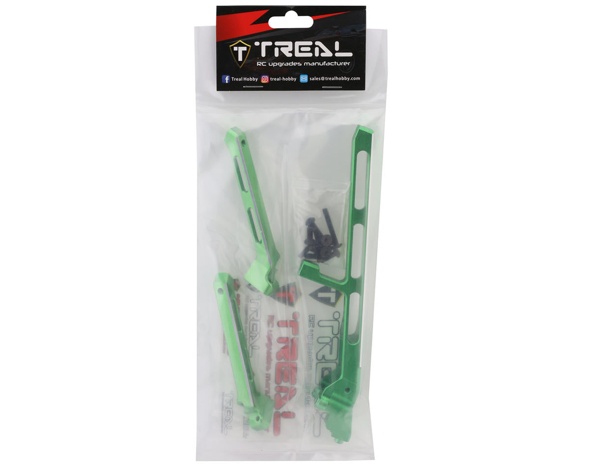 Treal Hobby Aluminum Rear Chassis Brace & Towers Set for Traxxas Sledge (Green)