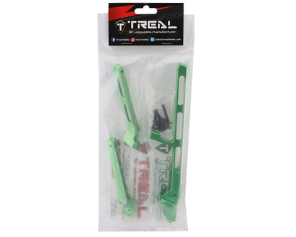 Treal Hobby Aluminum Rear Chassis Brace & Towers Set for Traxxas Sledge (Green)
