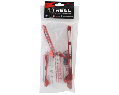 Treal Hobby Aluminum Rear Chassis Brace & Towers Set for Traxxas Sledge (Red)