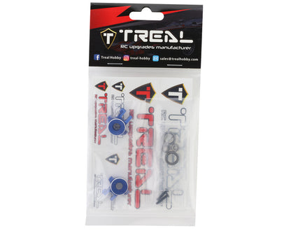 Treal Hobby Aluminum Front Steering Knuckles for Traxxas TRX-4M (Blue) (2)