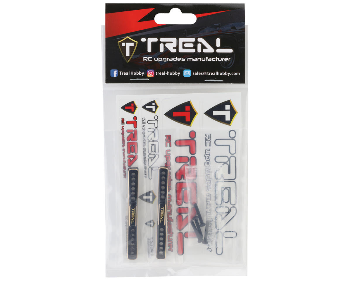 Treal Hobby CNC Brass Side Boulder Bars for Traxxas TRX-4M (Black) (2) (14.7g)