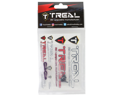 Treal Hobby Aluminum Clamping Servo Horns for Traxxas TRX-4M (Purple) (2) (25T)