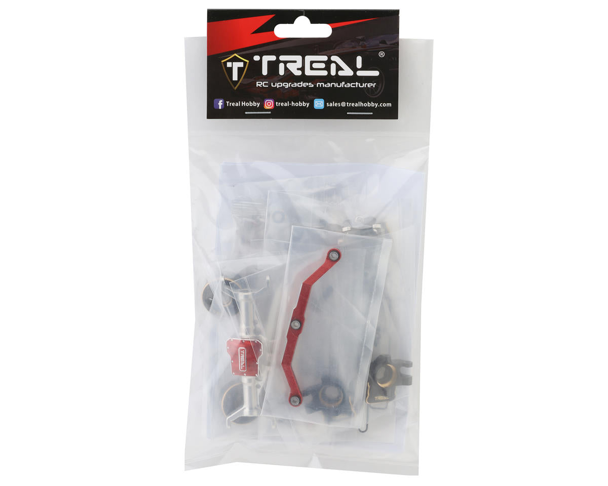 Treal Hobby Aluminum Front Portal Axle Set for Traxxas TRX-4M (Silver)
