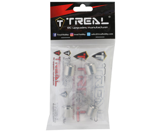 Treal Hobby 7075 Aluminum Extended Wheel Hex Hubs for Traxxas® TRX4-MT™ (Silver)