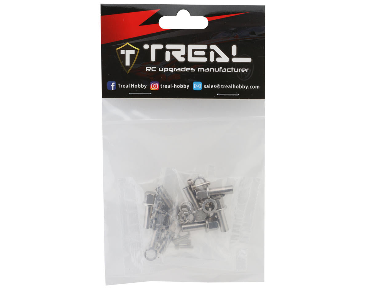 Treal Hobby Brass Extended Wheel Hub Hardware for Traxxas TRX-4 (+15mm)