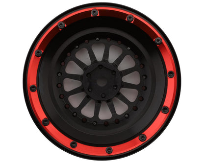 Treal Hobby Type A Aluminum Beadlock Wheels for Traxxas® UDR® (Black/Red) (2)