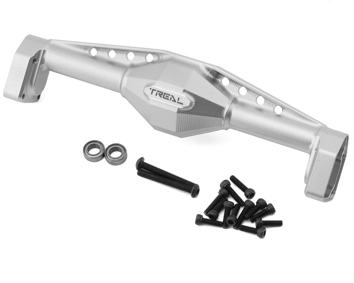Treal Hobby Axial UTB18 Aluminum Rear Axle Housing (Silver)