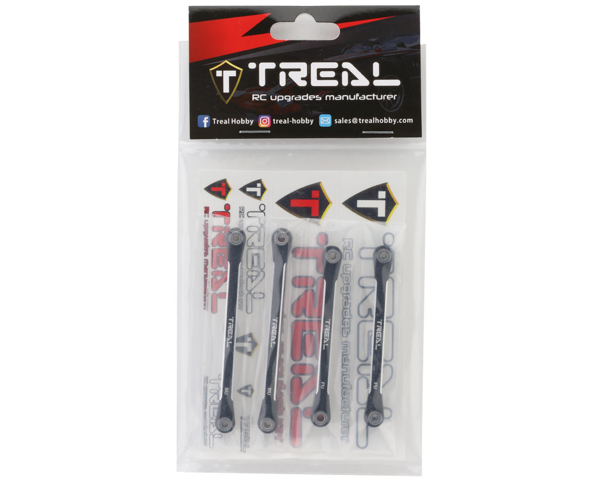 Treal Hobby Axial UTB18 Aluminum Upper Chassis 4-Link Upgrade Set (Black)
