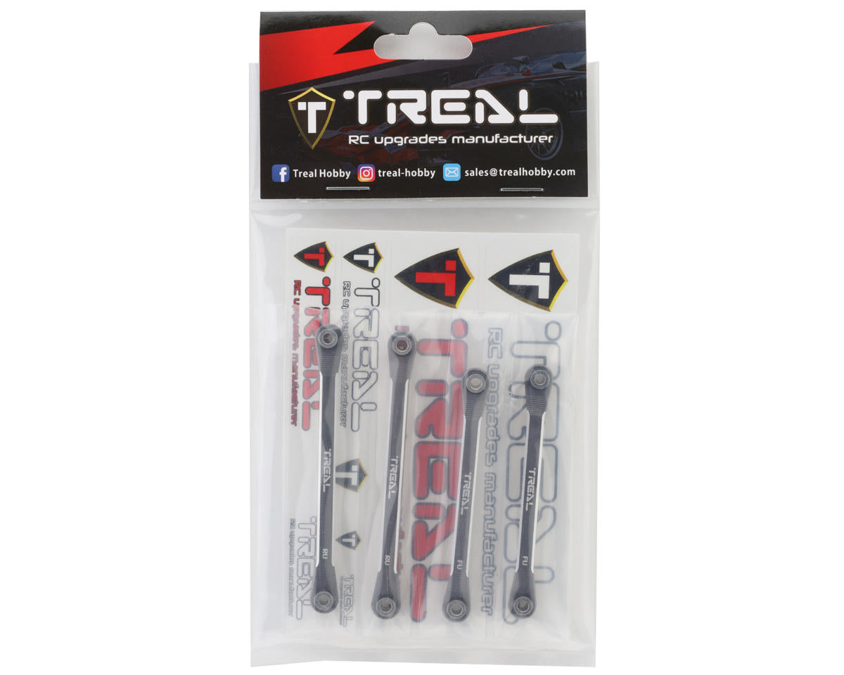 Treal Hobby Axial UTB18 Aluminum Upper Chassis 4-Link Upgrade Set (Titanium)