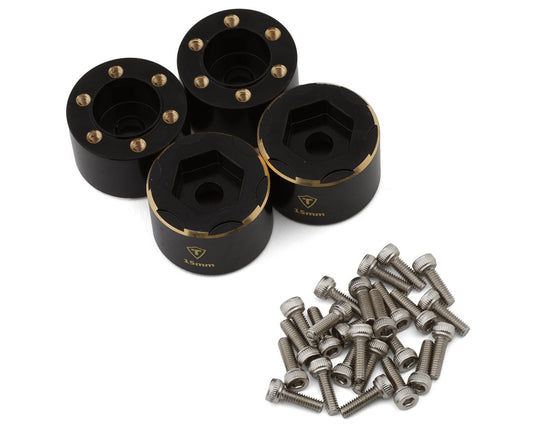 Treal Hobby 2.2" Brass Bead-Lock Wide Wheel Hub Weights (15mm) (4) (33.4g ea)