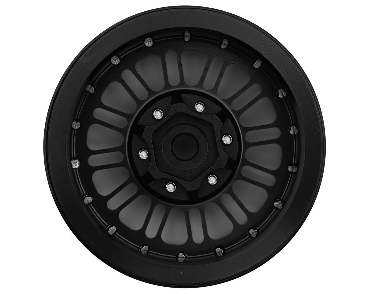 Treal Hobby 1.9" Type K Multi-Spoke Aluminum Crawler Beadlock Wheels (Black)