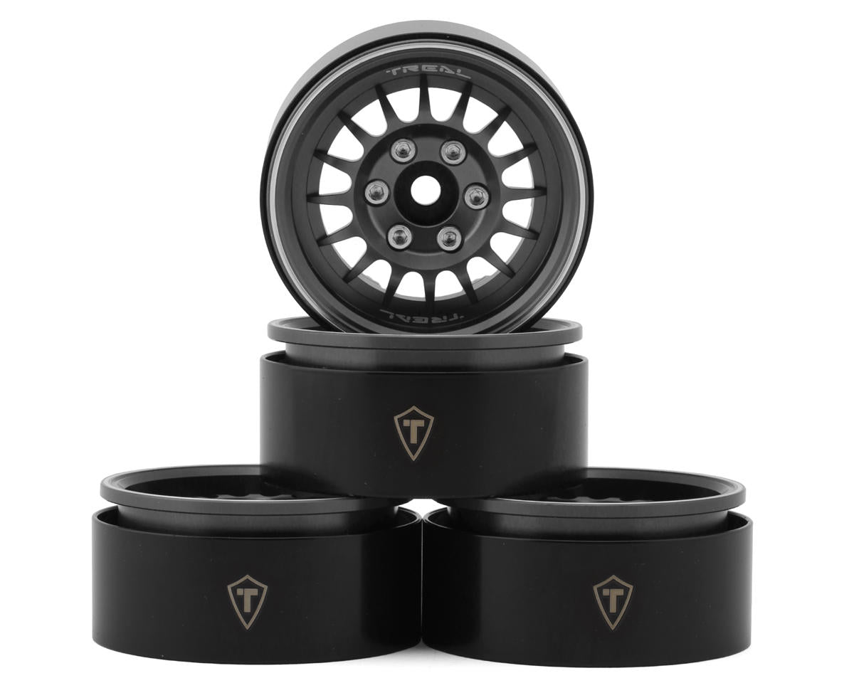Treal Hobby Type N 1.9" Multi-Spoke Beadlock Wheels (Grey) (4)