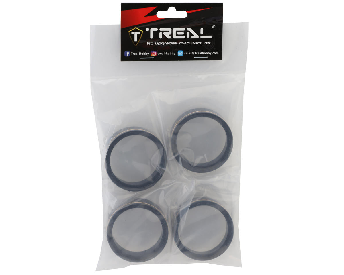 Treal Hobby 1.9" Brass Beadlock Wheel Rings (4) (124g ea)