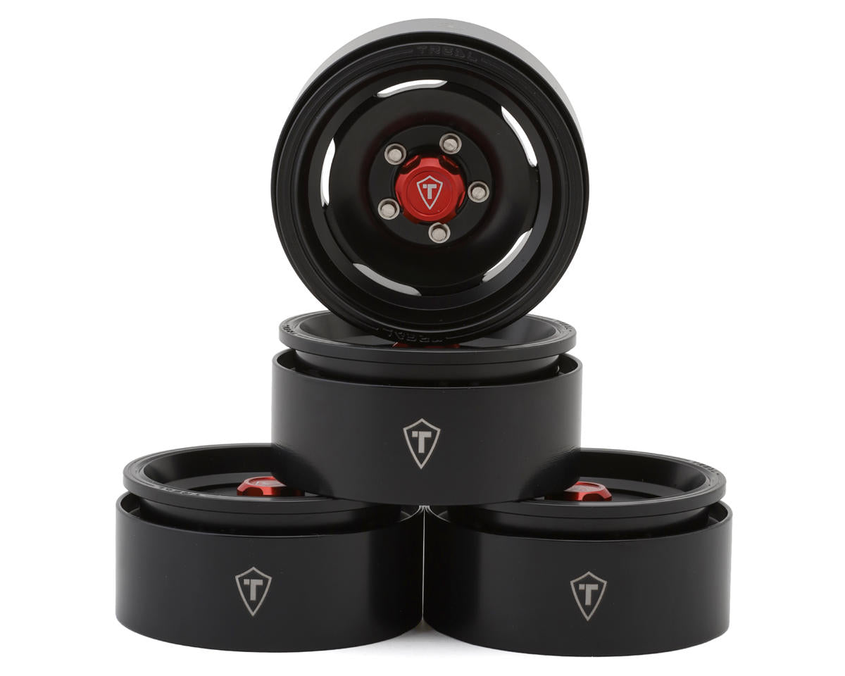 Treal Hobby 1.9" Aluminum Classic Vintage Wagon Crawler Beadlock Wheels