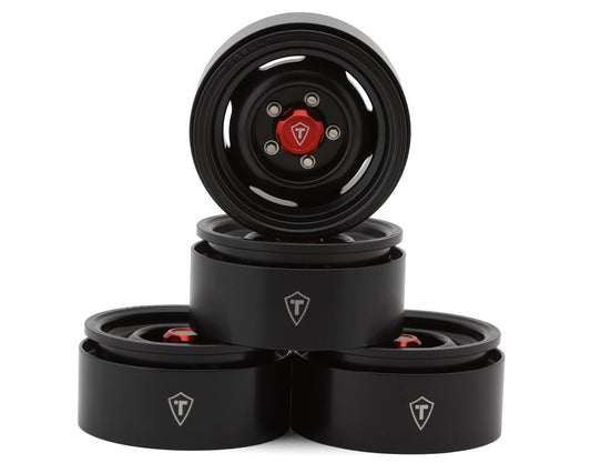 Treal Hobby 1.9" Aluminum Retro-Style Vintage Wagon Crawler Beadlock Wheels