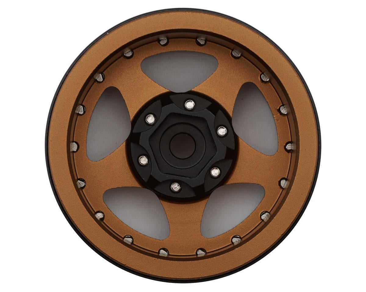 Treal Hobby 1.9" Type E Classic 5-Spoke Beadlock Wheels (Bronze/Black) (4)