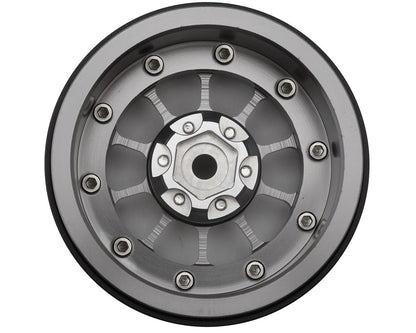 Treal Hobby 2.2" Type-A Aluminum 1/10 Rock Crawler Beadlock Wheels (Titanium)
