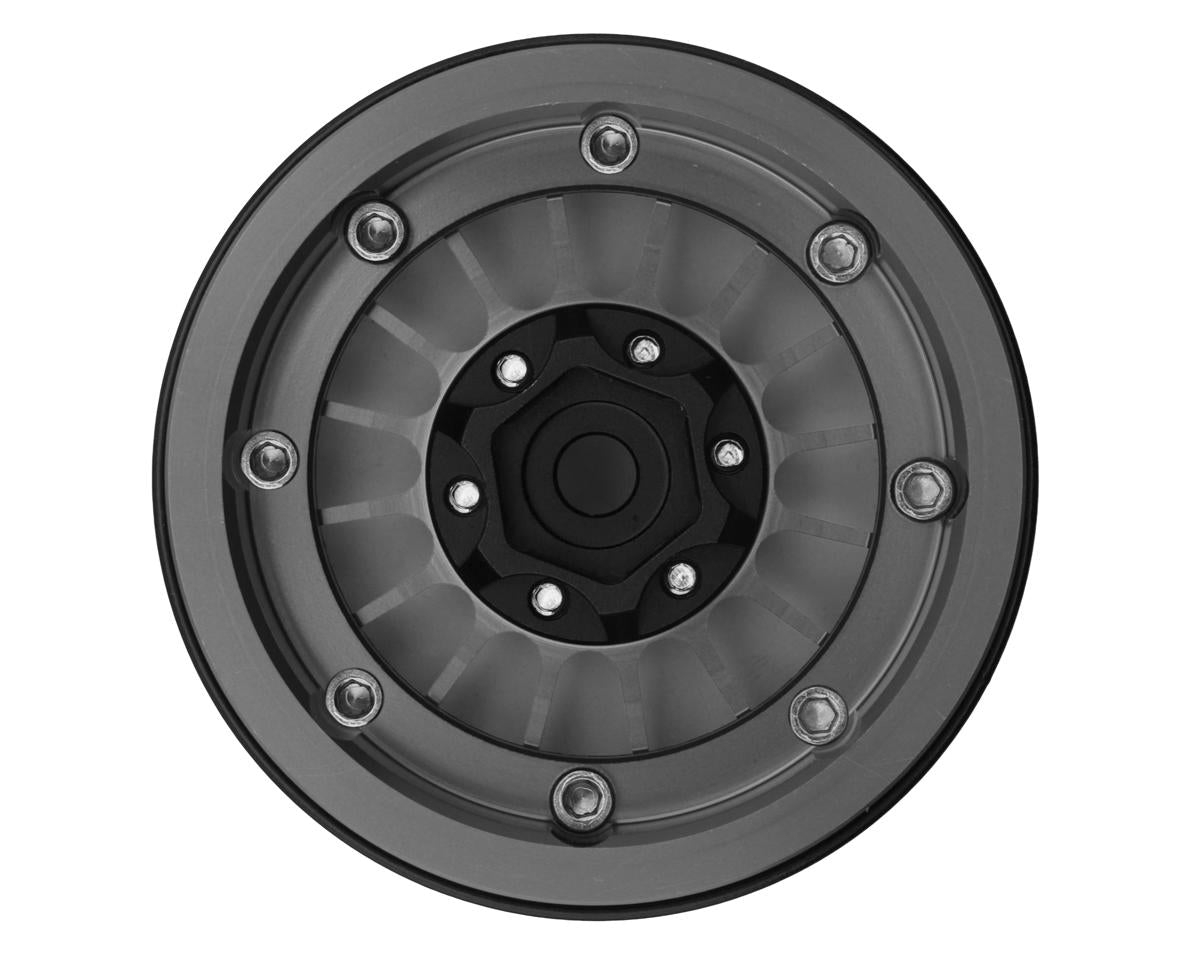 Treal Hobby 1.9" Type-J Multi-Spoke Aluminum Crawler Beadlock Wheels (Grey)