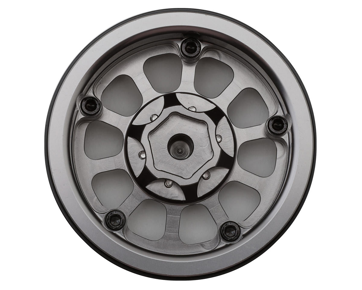 Treal Hobby 1.9" Type C Multi-Spoke Aluminum Crawler Beadlock Wheels (Titanium)