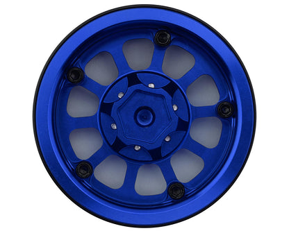 Treal Hobby 1.9" Type C Multi-Spoke Aluminum Crawler Beadlock Wheels (Blue)