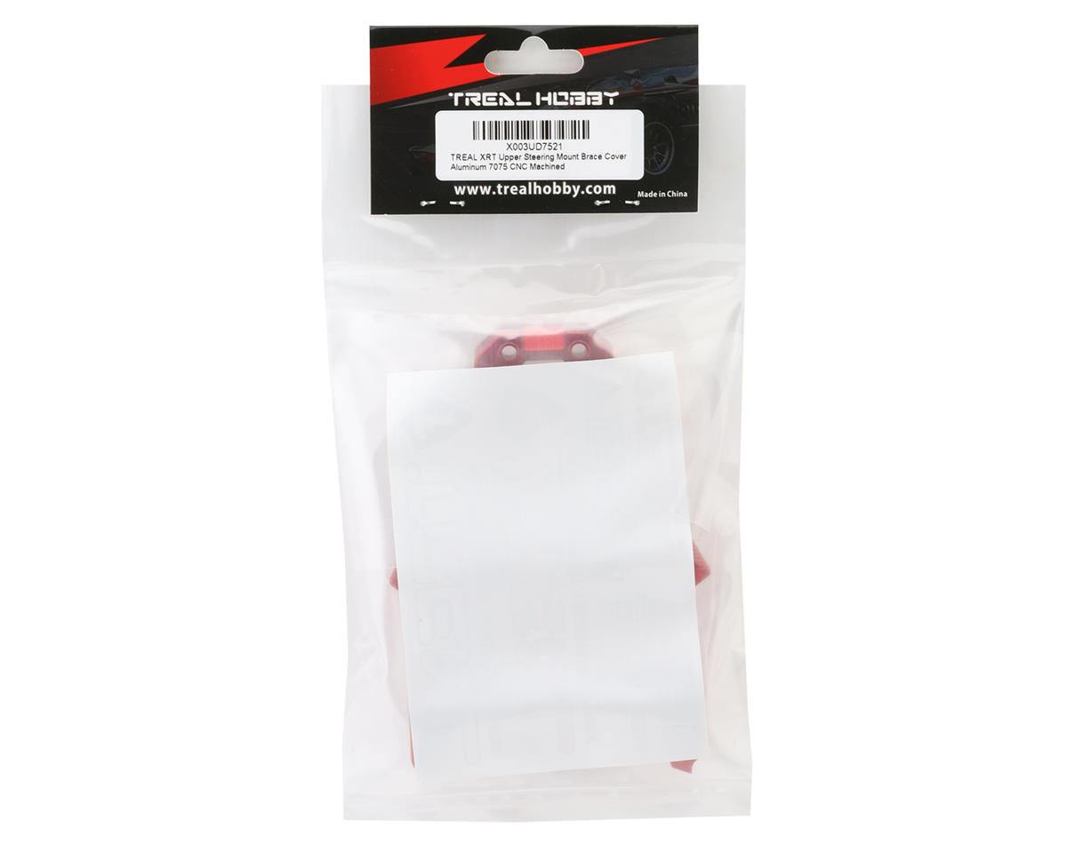Treal Hobby Aluminum Upper Steering Mount Brace Cover for Traxxas XRT