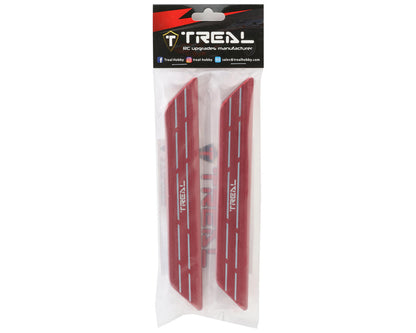 Treal Hobby Aluminum Side Rail Step Plates for Traxxas XRT (Red) (2)