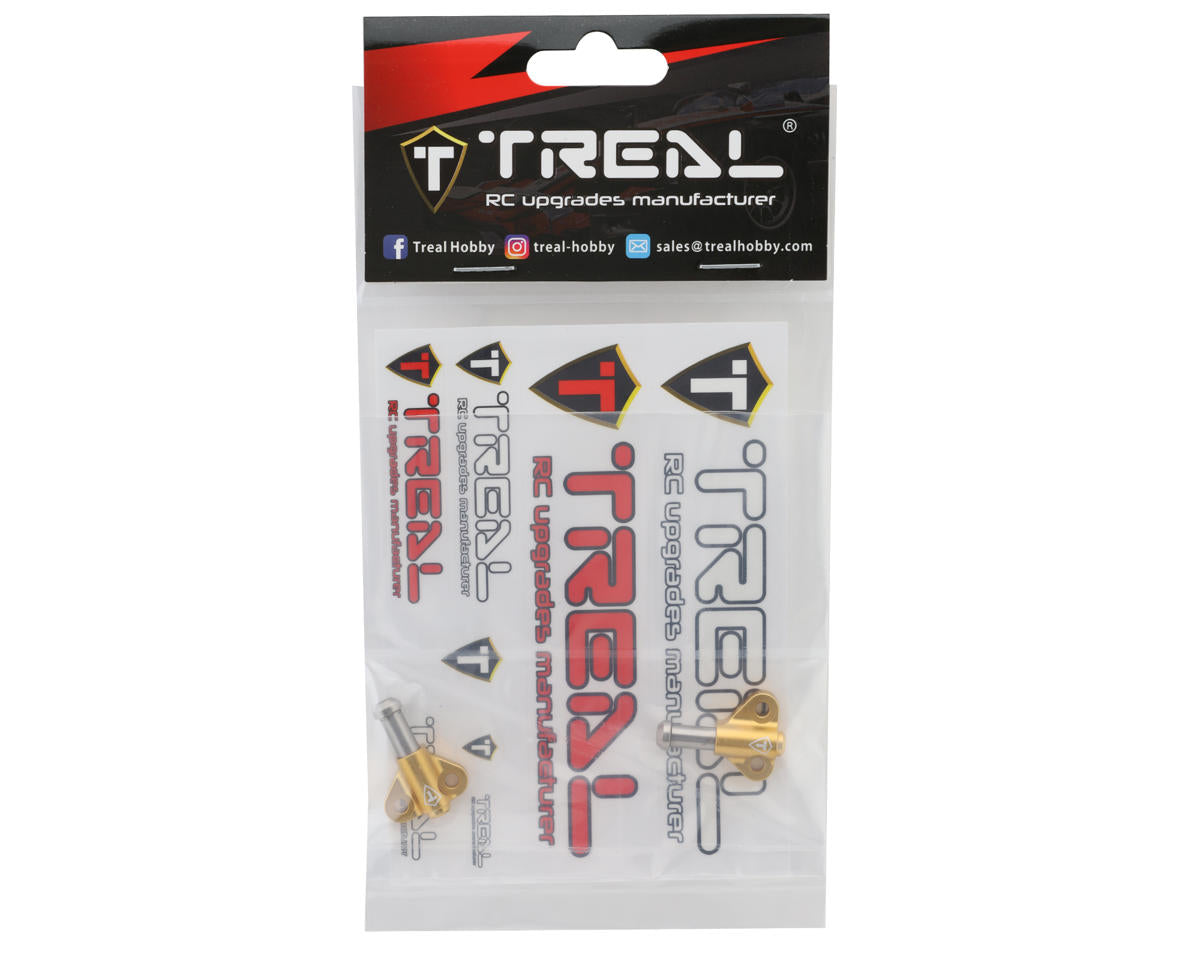Treal Hobby H10 Optic Aluminum Functional Bump Stops (Gold) (2)