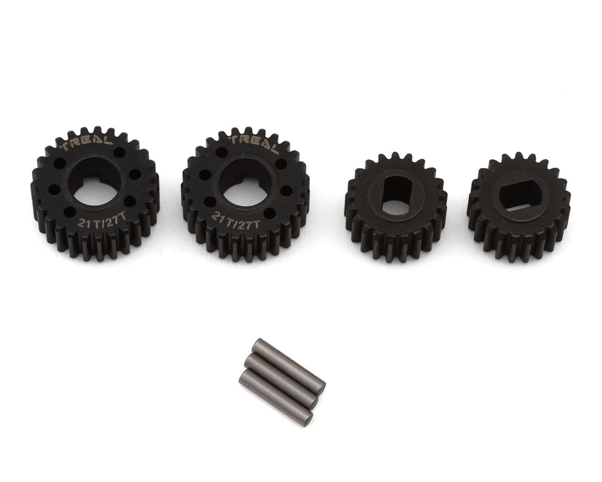 Treal Hobby Vanquish VRD/VS4-10 Harden Steel Overdrive Portal Gear Set (21T/27T)