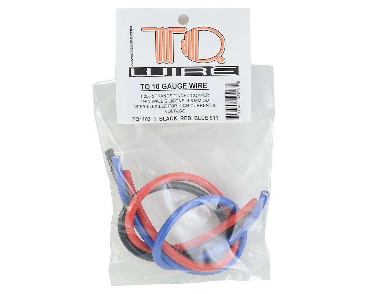 TQ Wire Silicone Wire Kit (Black, Red & Blue) (1' Each) (10AWG)